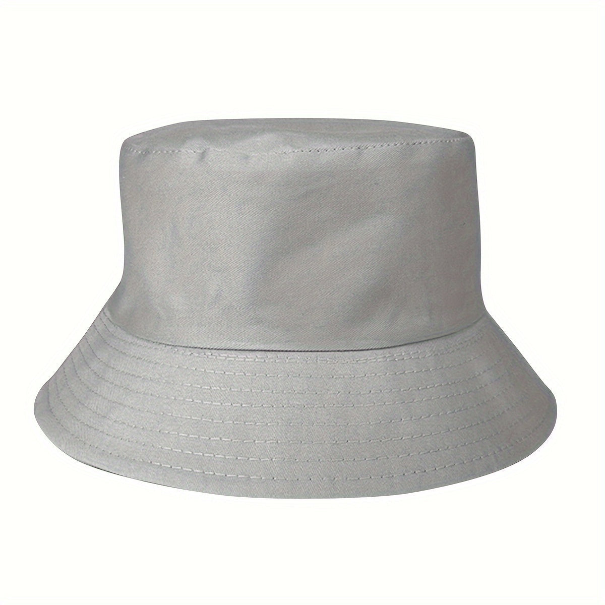 Unisex Fisherman Hat - Visor with Stitching - Casual Travel Style — Grey