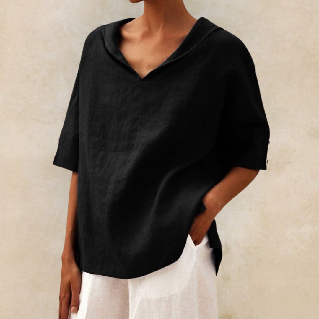 Top for Women with V-Neck, Flowing Fabric — image 7