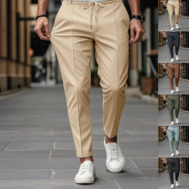 Men's Business Slim Fit Elastic Waist Pants — image 9