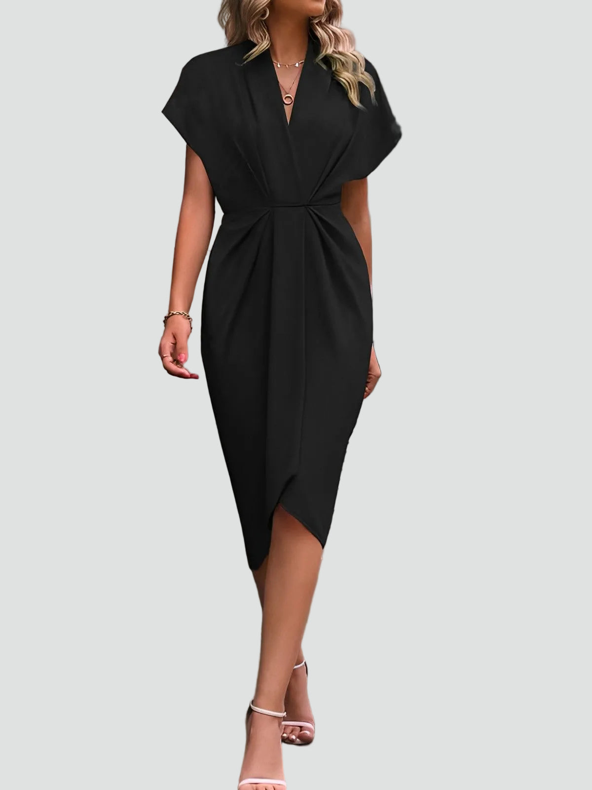 Fitted Midi Cocktail Dress — image 12