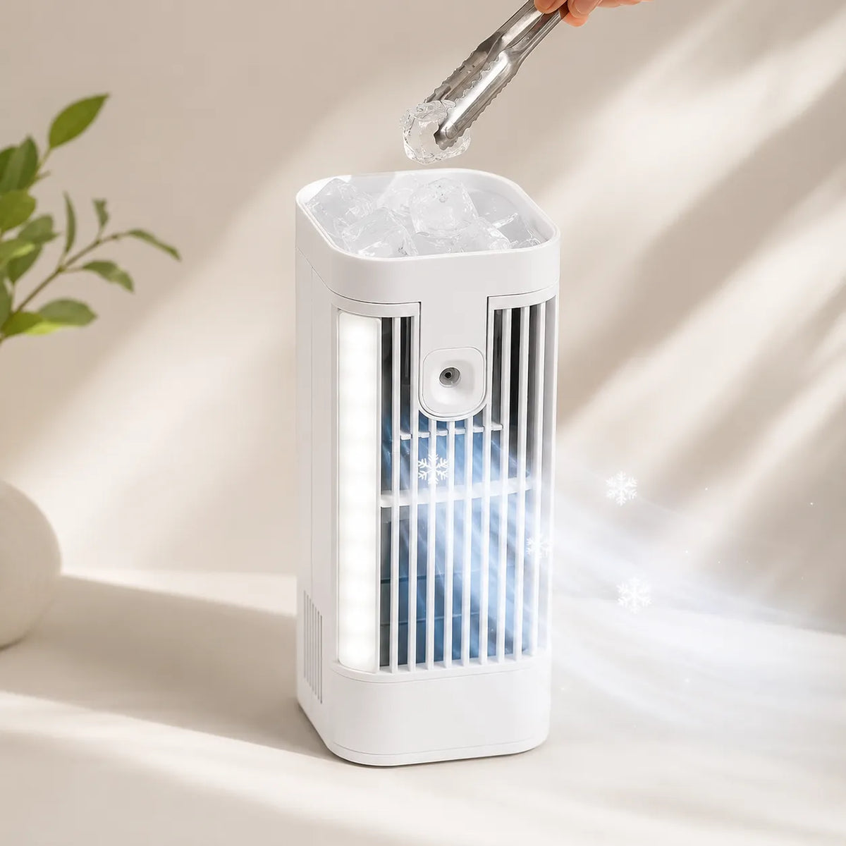 3-in-1 USB Mini Air Cooler with Night Light for Office and Bedroom — image 5