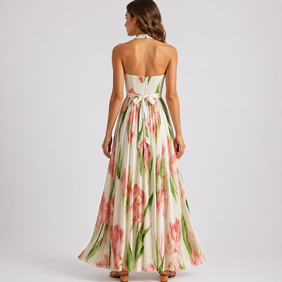 Long Dress with Watercolor Patterns — image 2
