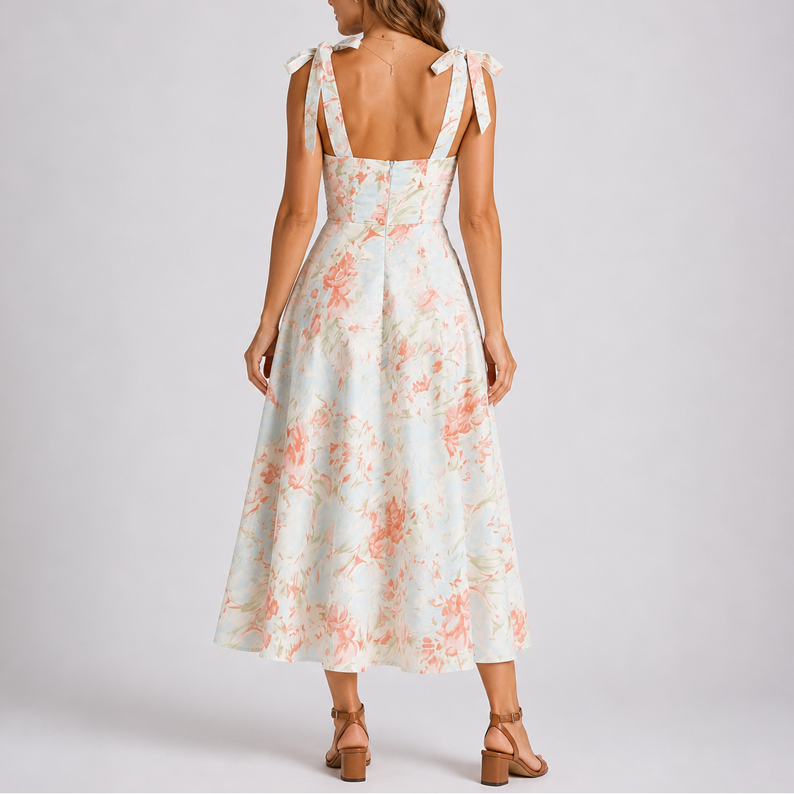 Floral Print Midi Dress — image 4