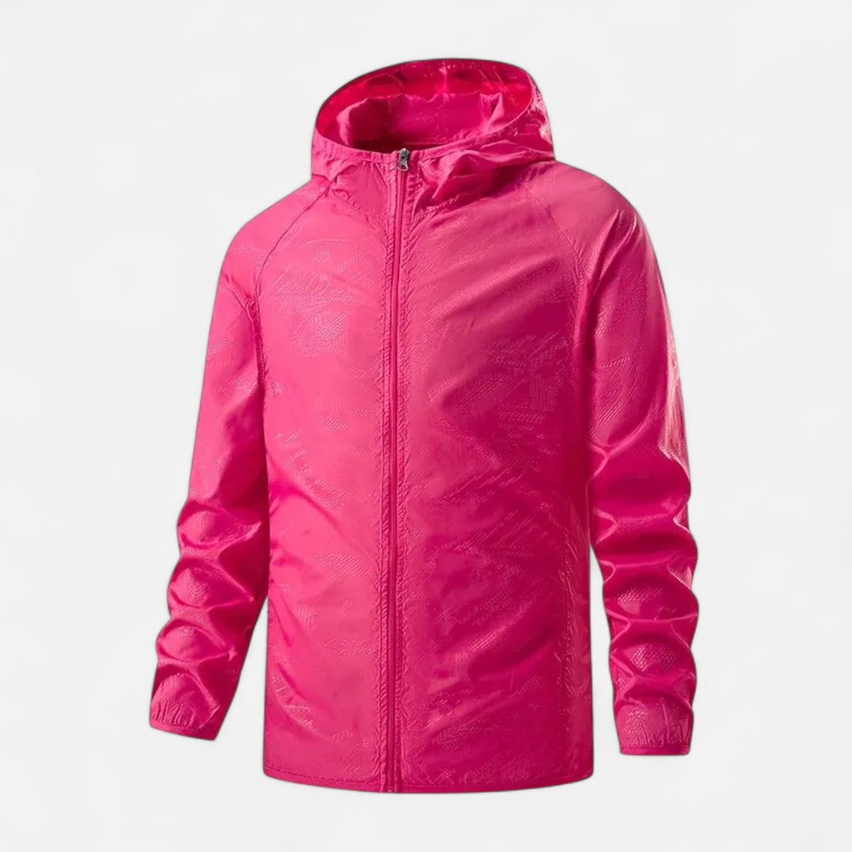 Unisex Windbreaker Jacket for Outdoor Use — Pink