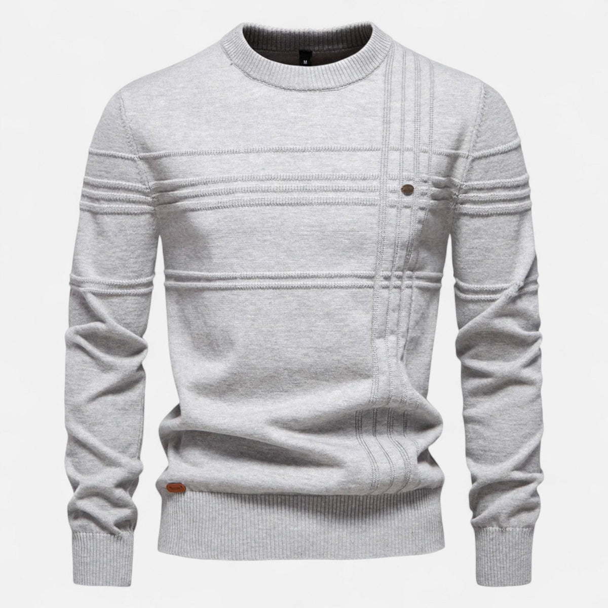 Timeless Men’s Striped Crew-Neck Sweater — image 9