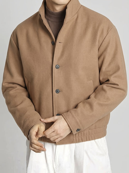 Men's Button-Up Jacket – Clean Cut and Refined Casual Style — product view