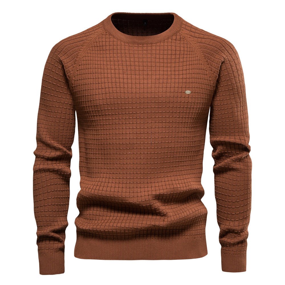Men’s Textured Pullover – Long Sleeves and Timeless, Flattering Fit — image 5