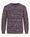 Men's Long Sleeve Crew Neck Jumper in Multicolor - principal