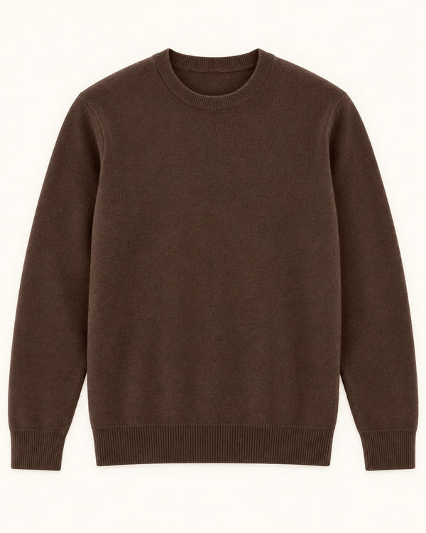 Men's Long Sleeve Jumper in Brown - principal