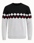 Men's Long Sleeve Crew Neck Jumper in Light Grey - principal