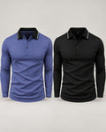 Men's Long Sleeve Polo Shirt in Multicolor - principal