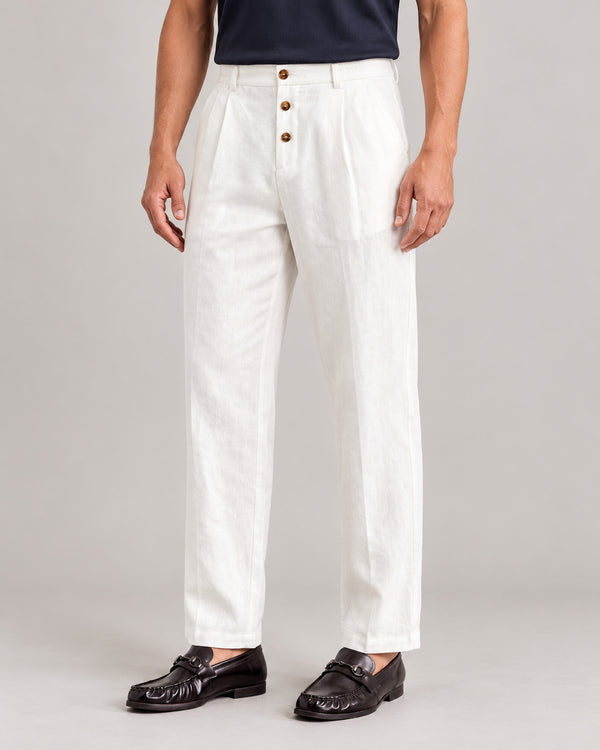 Men's Trousers in White - principal