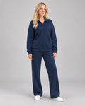 Women's Co-ord Set in Navy Blue - principal