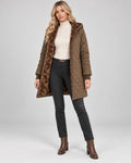 Women's Jacket in Rust Brown on a neutral background