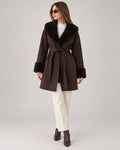 Women's Jacket in Brown on a neutral background