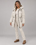 Women's Jacket in Beige on a neutral background
