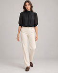 Women's Shirt in Black on a neutral background
