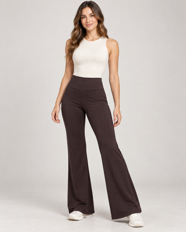 Women's Trousers in Brown on a neutral background
