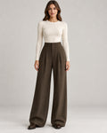 Women's Trousers in Brown on a neutral background