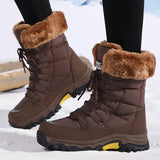 Karina | Women's Fleece-Lined Snow Boots with Faux Fur Cuff & Grip Sole — view 5