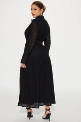 Women's Cotton Maxi Dress — Button Front, Long Sleeve | Yvezi — 4