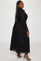 Women's Cotton Maxi Dress — Button Front, Long Sleeve | Yvezi — 6