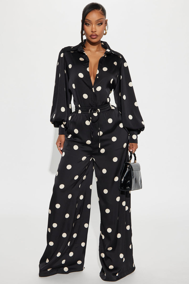Women's Matching Pants Set — Long Sleeve, Wide Leg | Yvezi — 1