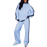 Seralyn | Women's Striped Two-Piece Lounge Set — view 11