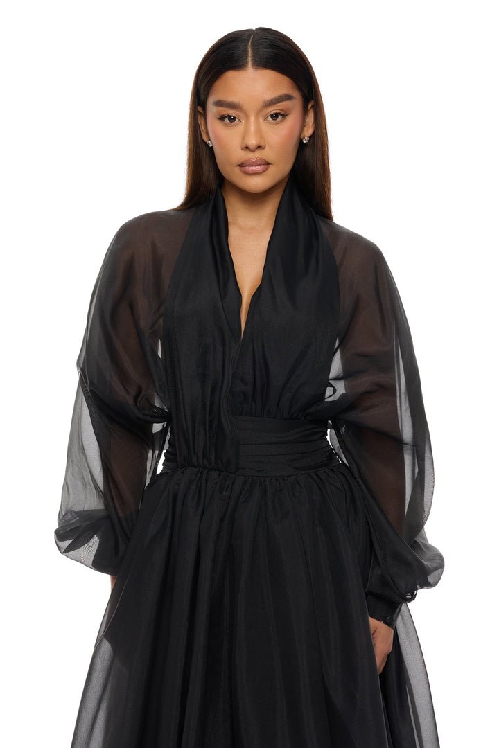 Women's Maxi Dress — Long Sleeve | Yvezi — 2