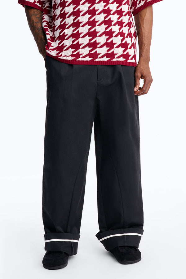 Men's Wide Leg Pants — Pleated | Yvezi — 1