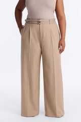 Women's Belted Wide Leg Pants | Yvezi — 14
