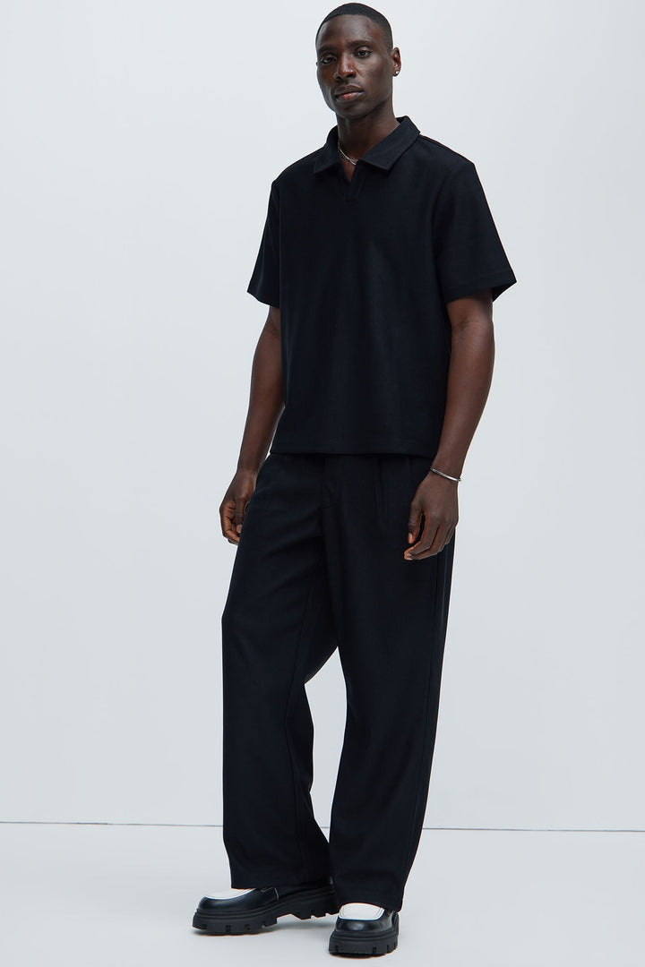Men's Pants — Relaxed Fit, Pleated | Yvezi — 2