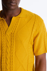 Men's Knit Polo Shirt — Short Sleeve | Yvezi — 3