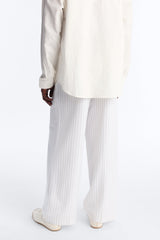 Men's Striped Wide Leg Pants | Yvezi — 31