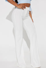 Women's Wide Leg Pants | Yvezi — 40