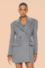 Women's Blazer — Long Sleeve, Collared | Yvezi — 2