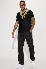 Men's Crochet Shirt — Short Sleeve | Yvezi — 3