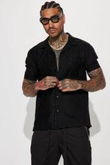 Men's Crochet Shirt — Short Sleeve | Yvezi — 1