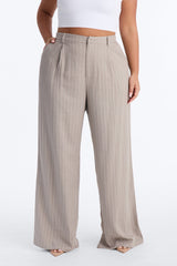 Women's Pleated Wide Leg Cotton Pants | Yvezi — 6