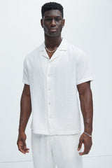 Men's Linen Shirt — Short Sleeve | Yvezi — 52