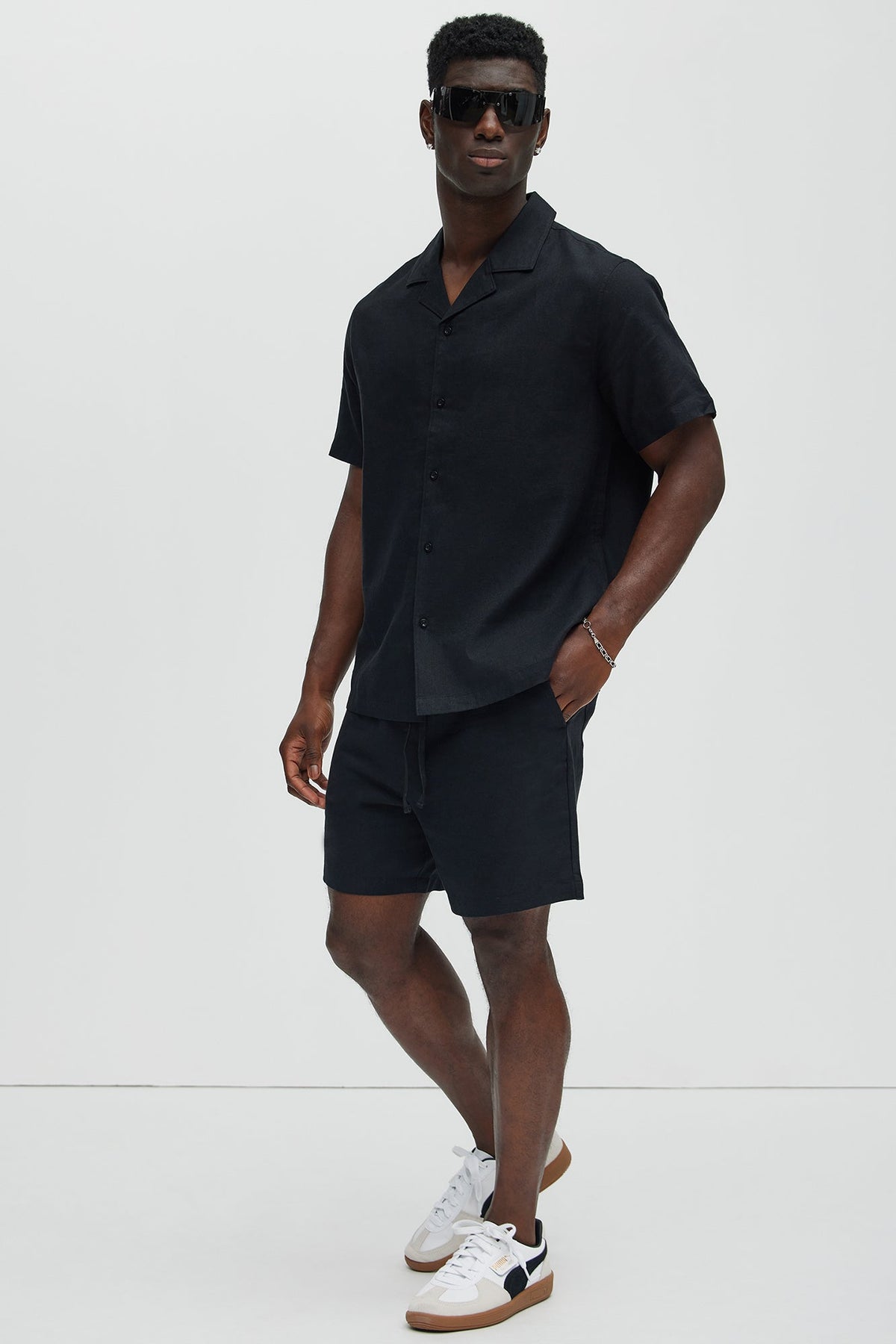 Men's Linen Shirt — Short Sleeve | Yvezi — 2