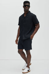 Men's Linen Shirt — Short Sleeve | Yvezi — 2