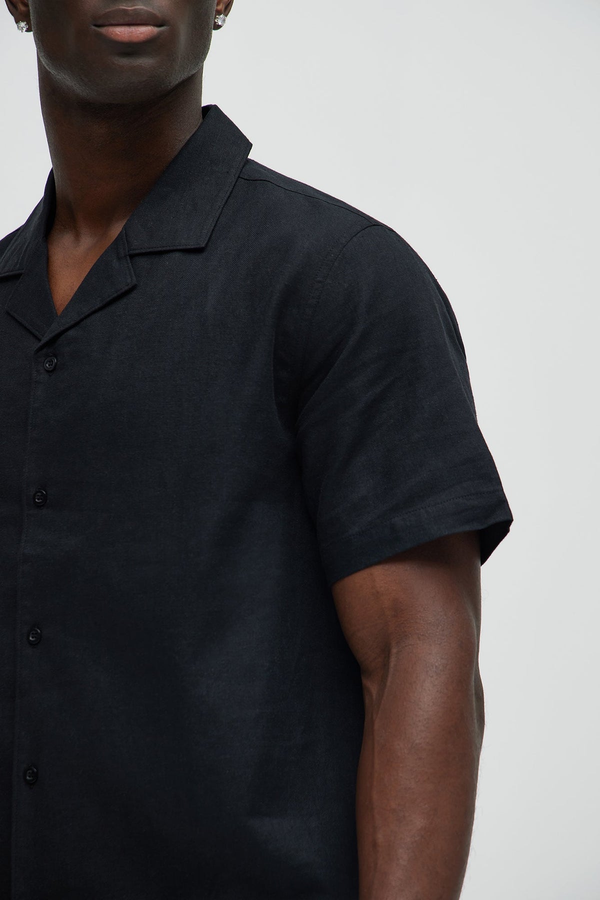 Men's Linen Shirt — Short Sleeve | Yvezi — 3