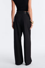 Women's Belted Wide Leg Pants | Yvezi — 4