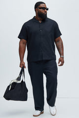 Men's Linen Shirt — Short Sleeve | Yvezi — 6