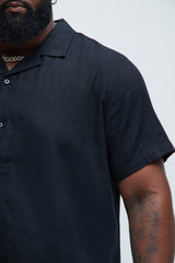 Men's Linen Shirt — Short Sleeve | Yvezi — 7