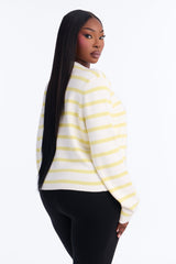 Women's Striped Viscose Cardigan | Yvezi — 11