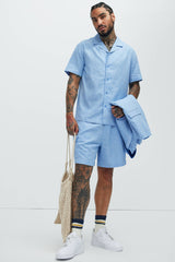 Men's Linen Shirt — Short Sleeve | Yvezi — 10