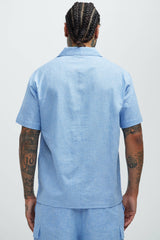 Men's Linen Shirt — Short Sleeve | Yvezi — 11