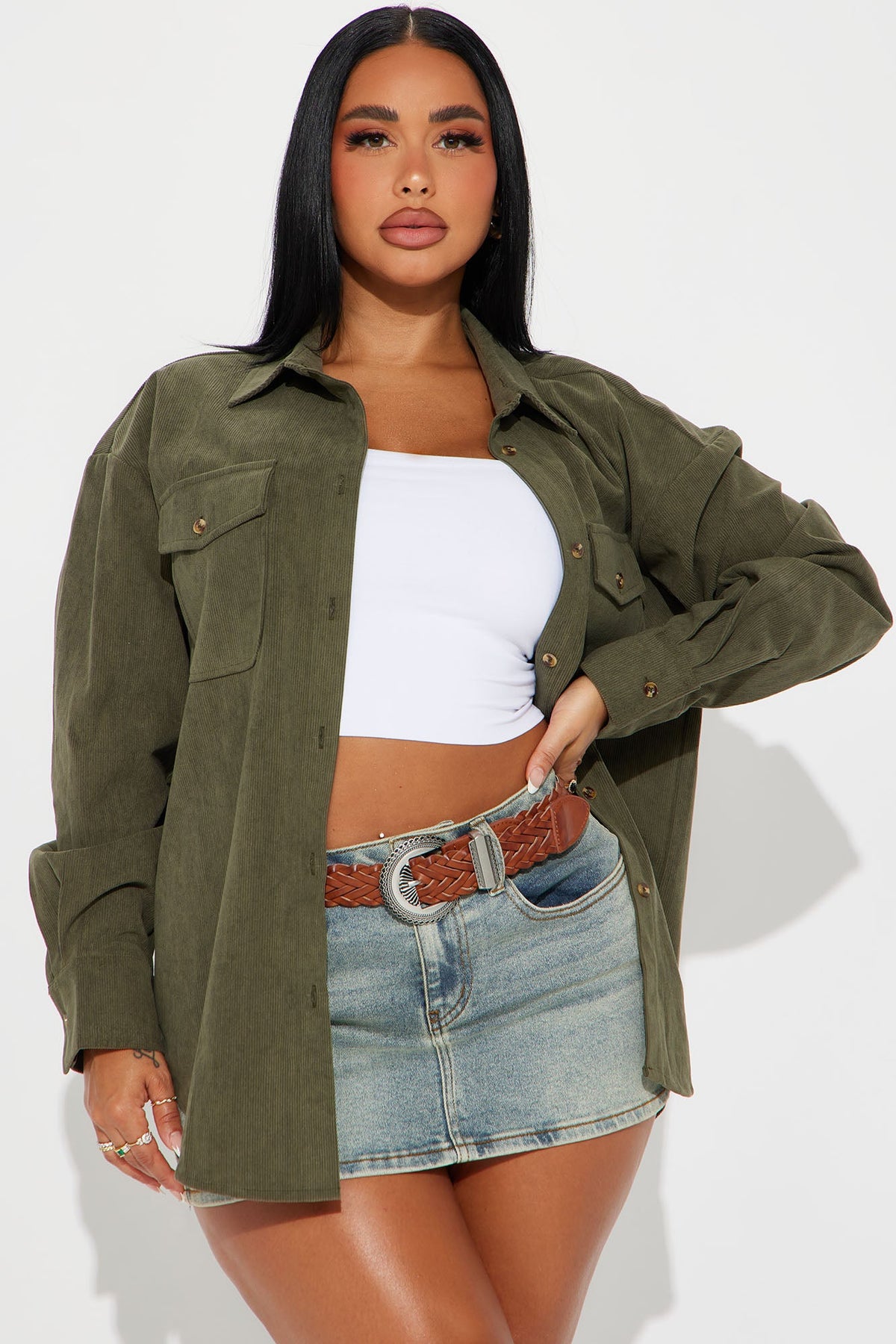 Women's Shirt — Button Down, Long Sleeve | Yvezi — 1